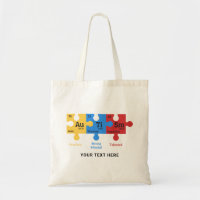 Elementos de Mesa Periódicos do Autismo Personaliz