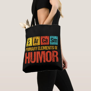 Bolsa Tote Elementos Primários do Humor do Sarcasm
