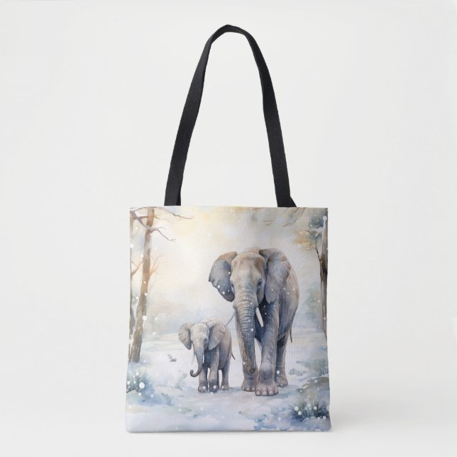 Bolsa Tote Elephant and Baby (Frente)