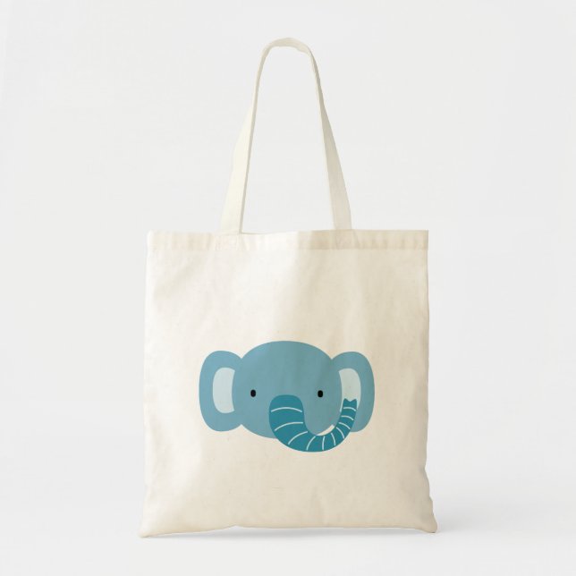 Bolsa Tote Elephant Birthday Kids Art (Frente)