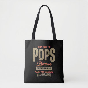 Bolsa Tote Eles Me Chamam De Pop Porque Parceiro No Crime