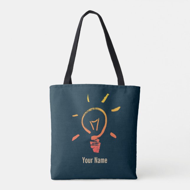 Bolsa Tote Elétrico inteligente da lâmpada de luz retrorrefle (Verso)