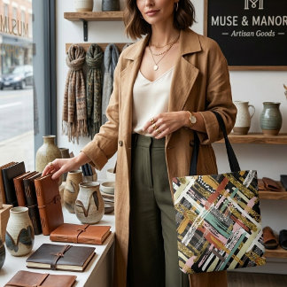 Bolsa Tote Eleve Seu Estilo Diário com Arte Moderna