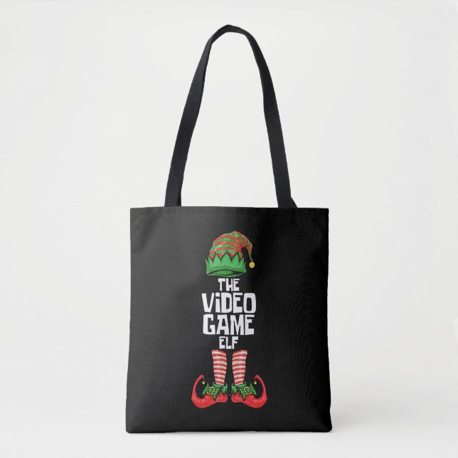 Bolsa Tote Elf de Jogo de Natal (Frente)