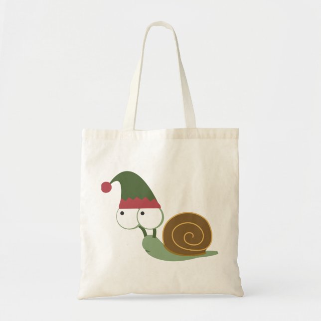 Bolsa Tote Elf de Natal de Caracol (Frente)