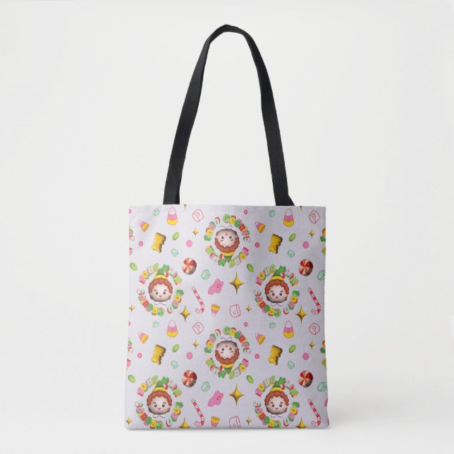 Bolsa Tote Elf the Movie | Four Main Food Groups Pattern (Frente)