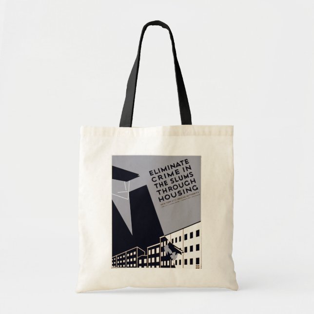 Bolsa Tote Eliminar A Criminalidade Nas Favelas (Frente)