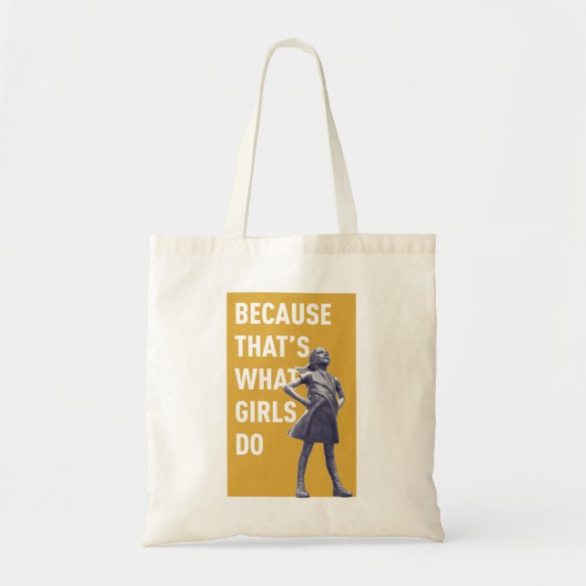 Bolsa Tote Elizabeth Warren - #ThatsWhatGirlsDo (Frente)