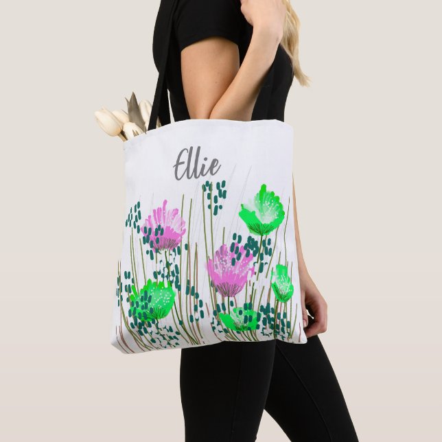 Bolsa Tote Ellie Floral Monograma (Close Up)