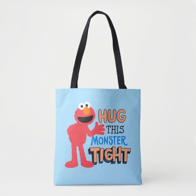 Bolsa Tote Elmo | Abraçar este monstro (Frente)
