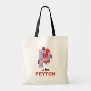 Bolsa Tote Elmo Alfabeto   P Lápis