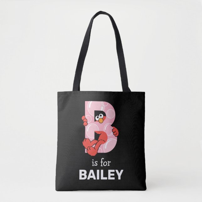 Bolsa Tote Elmo Alphabet | B Bolhas (Frente)