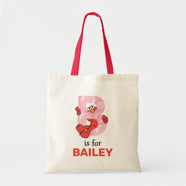Bolsa Tote Elmo Alphabet | B Bolhas (Frente)