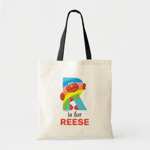 Bolsa Tote Elmo Alphabet   R Arco-íris