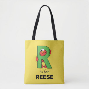 Bolsa Tote Elmo Alphabet   R Verde