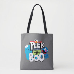 Bolsa Tote Elmo, Cookie e Grover  Peek-a-Boo