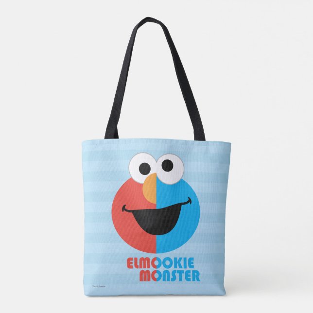Bolsa Tote Elmo e Cookie Meia Face (Verso)