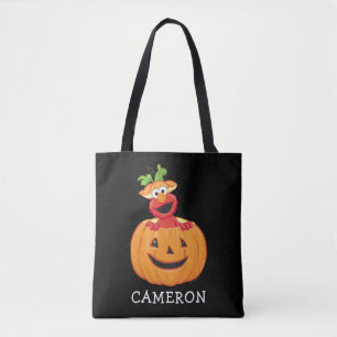 Bolsa Tote Elmo Halloween Jack-O-Lanterna