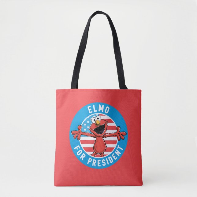 Bolsa Tote Elmo para Presidente - Flag (Frente)