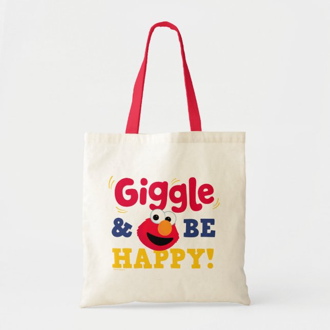 Bolsa Tote Elmo Ri e Fica Feliz (Frente)