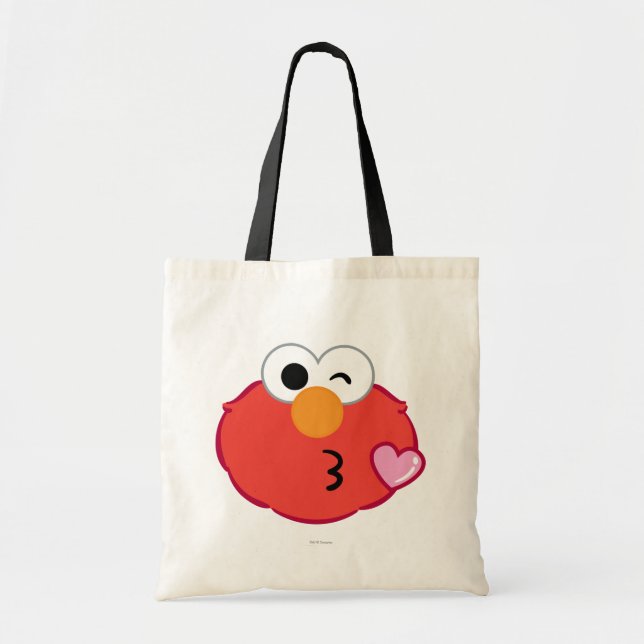 Bolsa Tote Elmo Rosto Enviando Um Beijo (Frente)