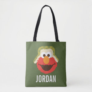 Bolsa Tote Elmo Woodland Face Adicione seu nome