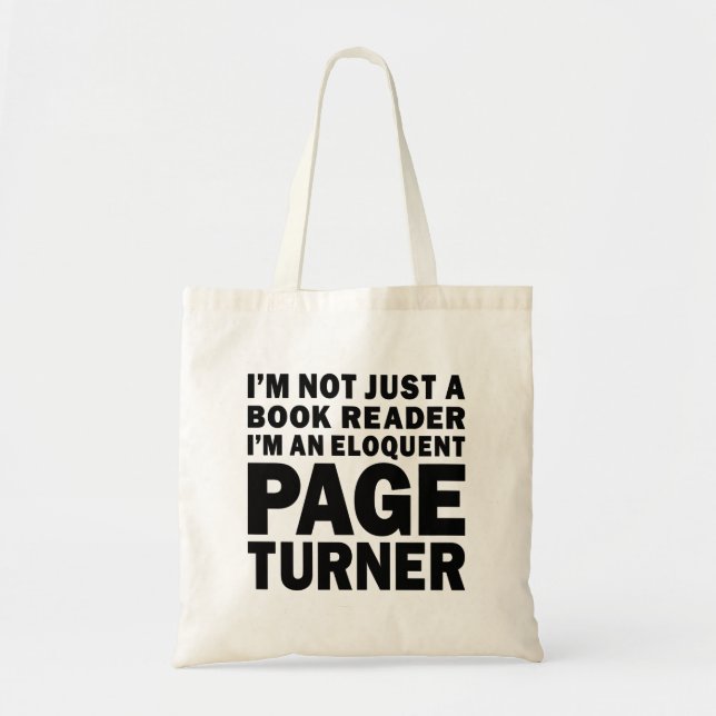 Bolsa Tote Eloquent Page Turner Bookish Lover (Frente)
