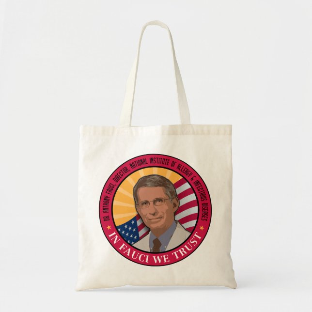 Bolsa Tote Em Fauci Confiamos (Frente)
