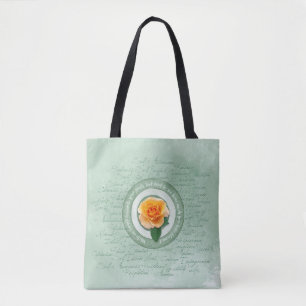 Bolsa Tote Em Flor
