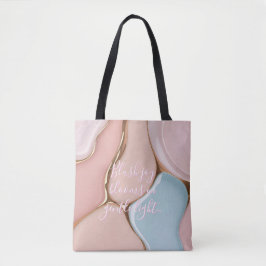 Bolsa tote em gráfico abstrato elegante
