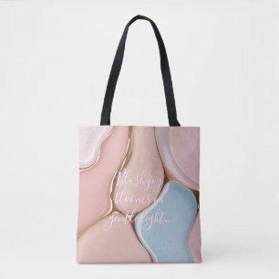 Bolsa tote em gráfico abstrato elegante