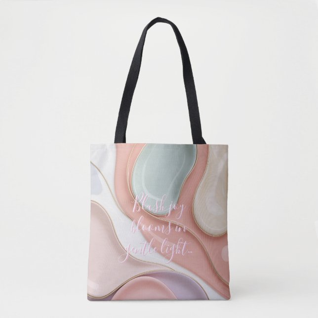 Bolsa tote em gráfico abstrato elegante (Frente)