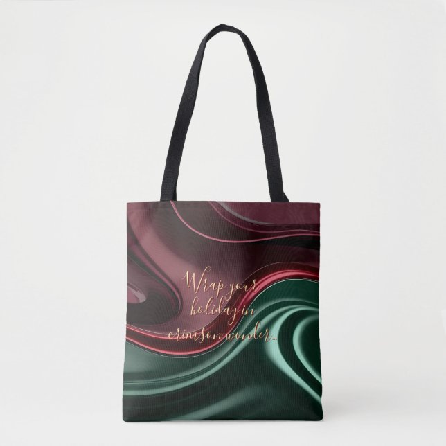 Bolsa tote em gráfico abstrato elegante (Frente)