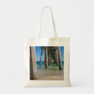 Bolsa Tote Em Pensacola Beach Pier Reutilizáveis Tote Bag