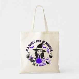 Bolsa Tote Em um cheio mundial da princesa, seja uma bruxa.