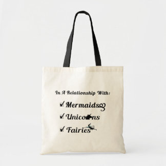 Bolsa Tote Em uma relação com sereias, unicórnios, fadas