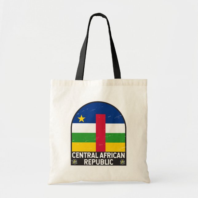 Bolsa Tote Emblem de Sinalizador da República Centro-Africana (Frente)