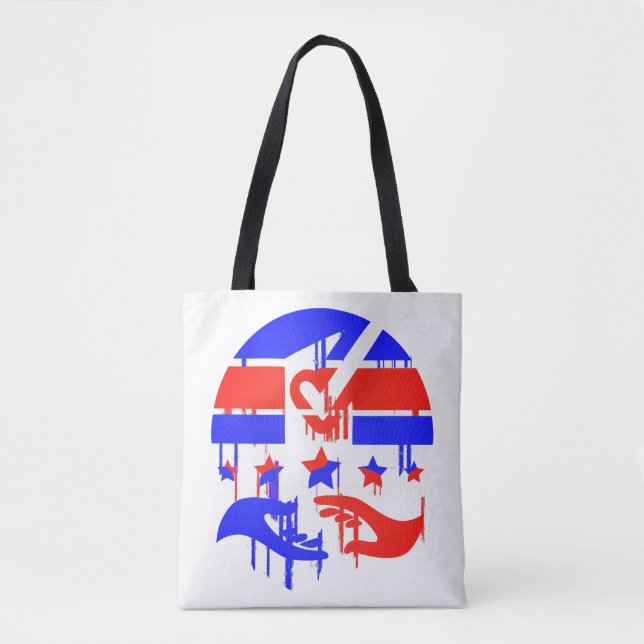 Bolsa Tote Emblema Criativo de Empoderamento e Representação (Frente)