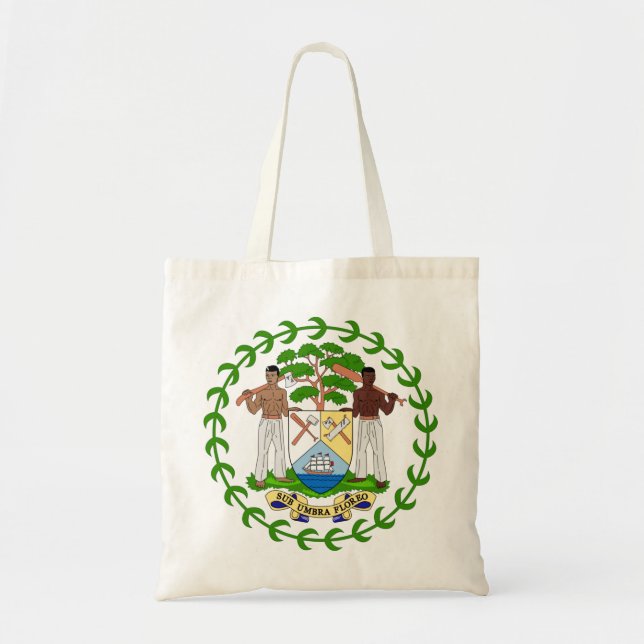 Bolsa Tote emblema de belize (Frente)