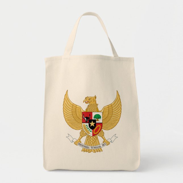 Bolsa Tote emblema de Indonésia (Frente)