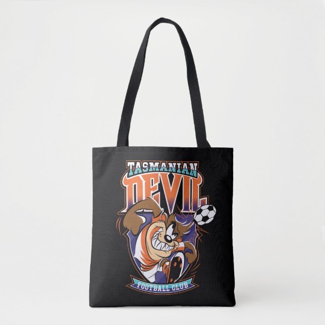 Bolsa Tote Emblema do Clube de Futebol Tasmanian Devil (Frente)