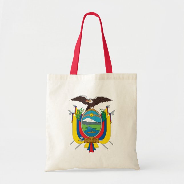 Bolsa Tote emblema do equador (Frente)