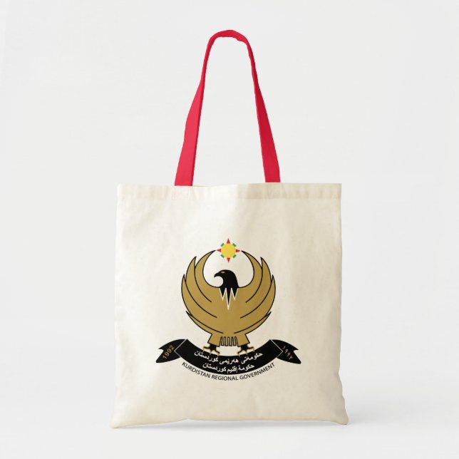 Bolsa Tote emblema do kurdistan (Frente)