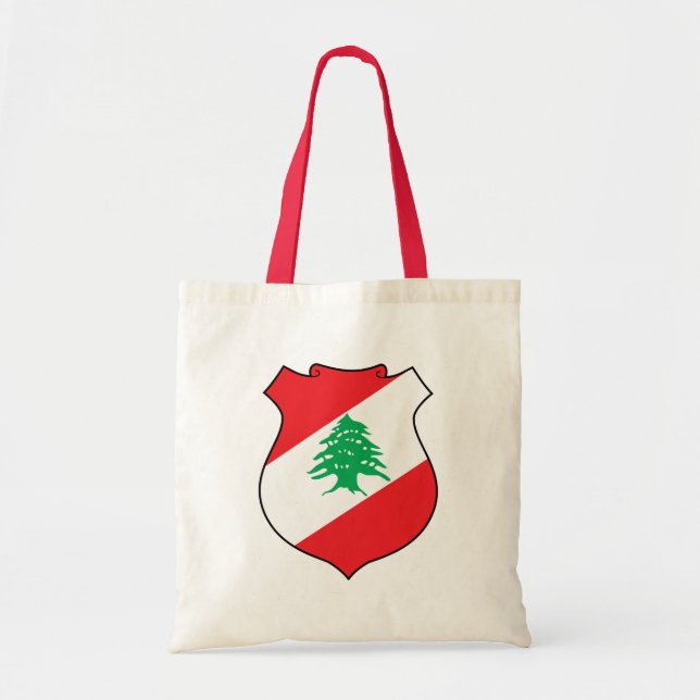 Bolsa Tote emblema do líbano (Frente)