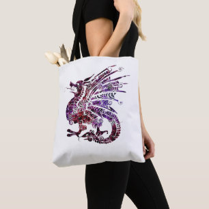 Bolsa Tote Emblema do Totalidade Animal da Aguardente de Drag