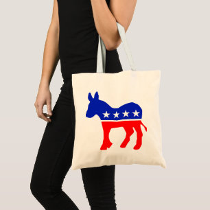 Bolsa Tote Emblema Político do Partido Democrático (Donkey)