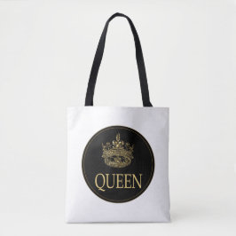 Bolsa Tote Emblema Rainha e Coroa