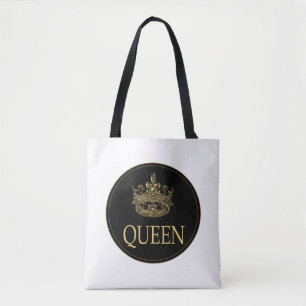 Bolsa Tote Emblema Rainha e Coroa