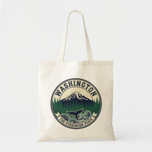 Bolsa Tote Emblema Vintage do Estado de Washington