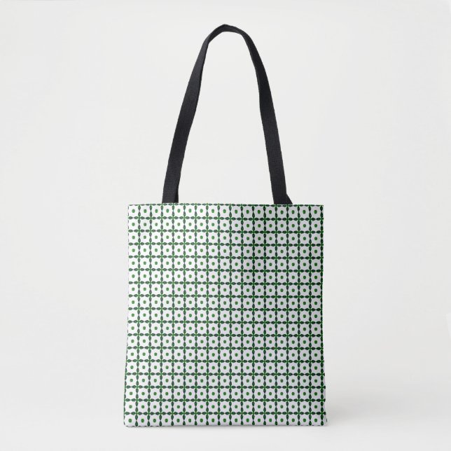 Bolsa Tote Emerald Gemstone Art, Verde (Frente)